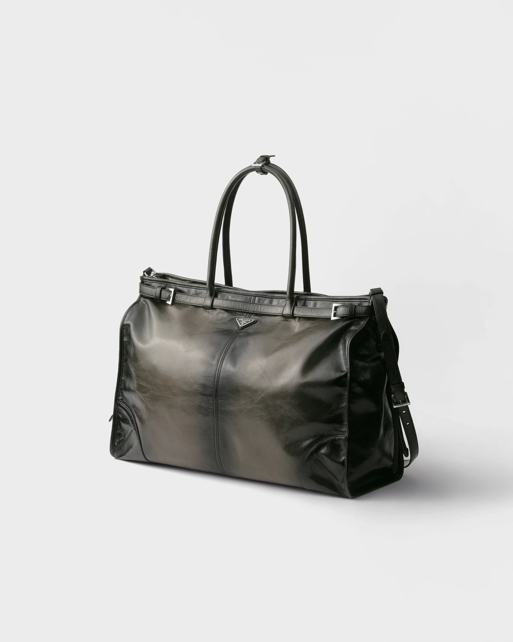 Cabas Prada Bornnie en cuir vieilli