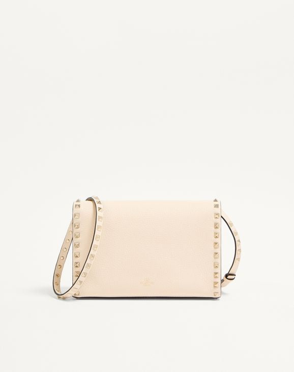 Borsa a Tracolla Beige con Borchie - Design Rockstud Luxury | Pala nuda premium