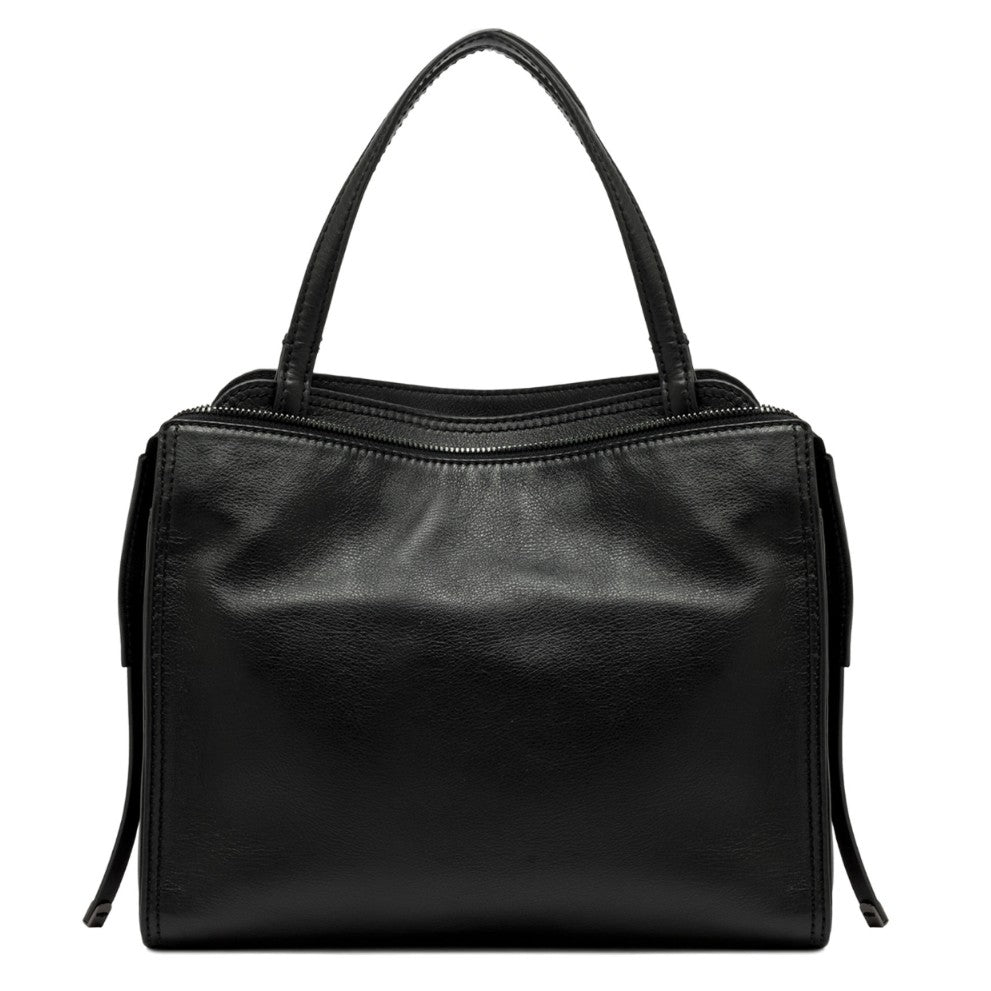 Borsa GIANNI CHIARINI Firenze Nera - Eleganza Minimalista | Pelle Premium con Laccetti