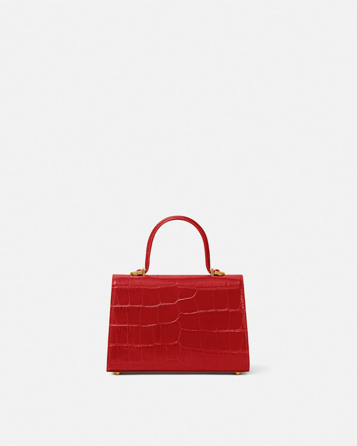 Mini borsa a mano Medusa '95 in pelle effetto coccodrillo