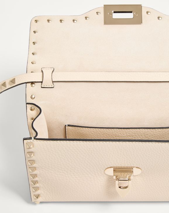 Borsa a Tracolla Beige con Borchie - Design Rockstud Luxury | Pala nuda premium