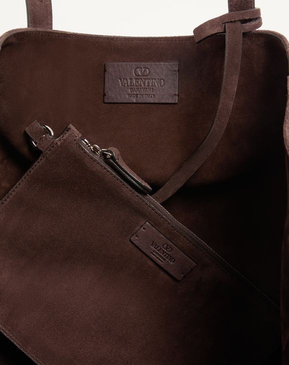 Borsa Shopping Media Valentino Garavani Nellcôte In Suede