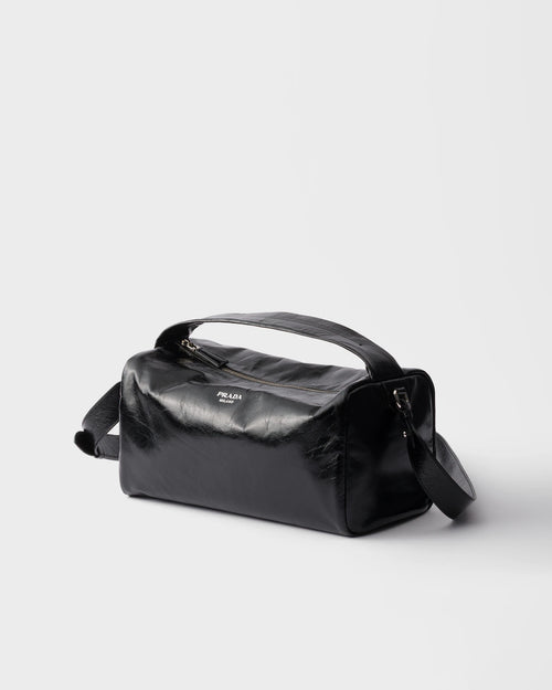 Beauty Case PRADA Milano Nero - Pelle Lucida | Trousse da Viaggio Luxury Uomo