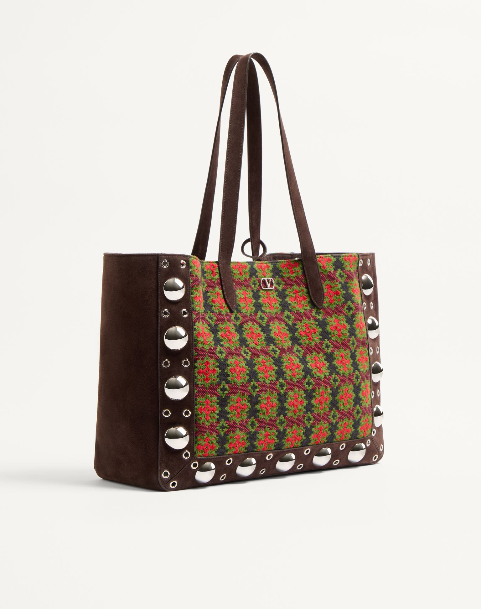 Borsa Shopping Grande Valentino Garavani Nellcôte In Tessuto..