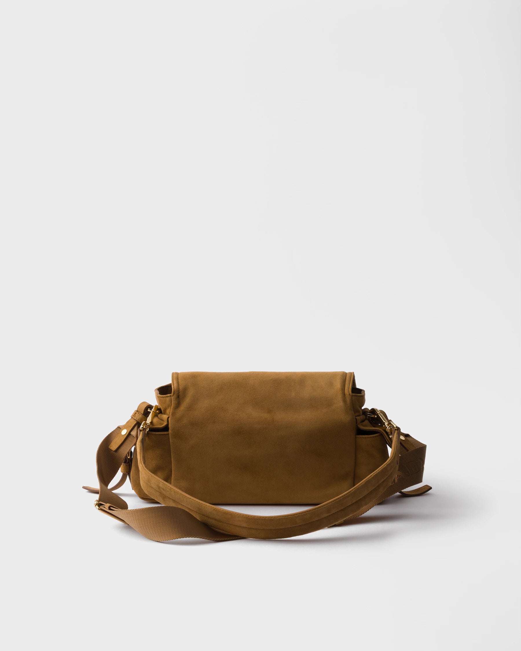Borsa a Tracolla Media Prada Explore | Crossbody Bag in Pelle Scamosciata con Logo