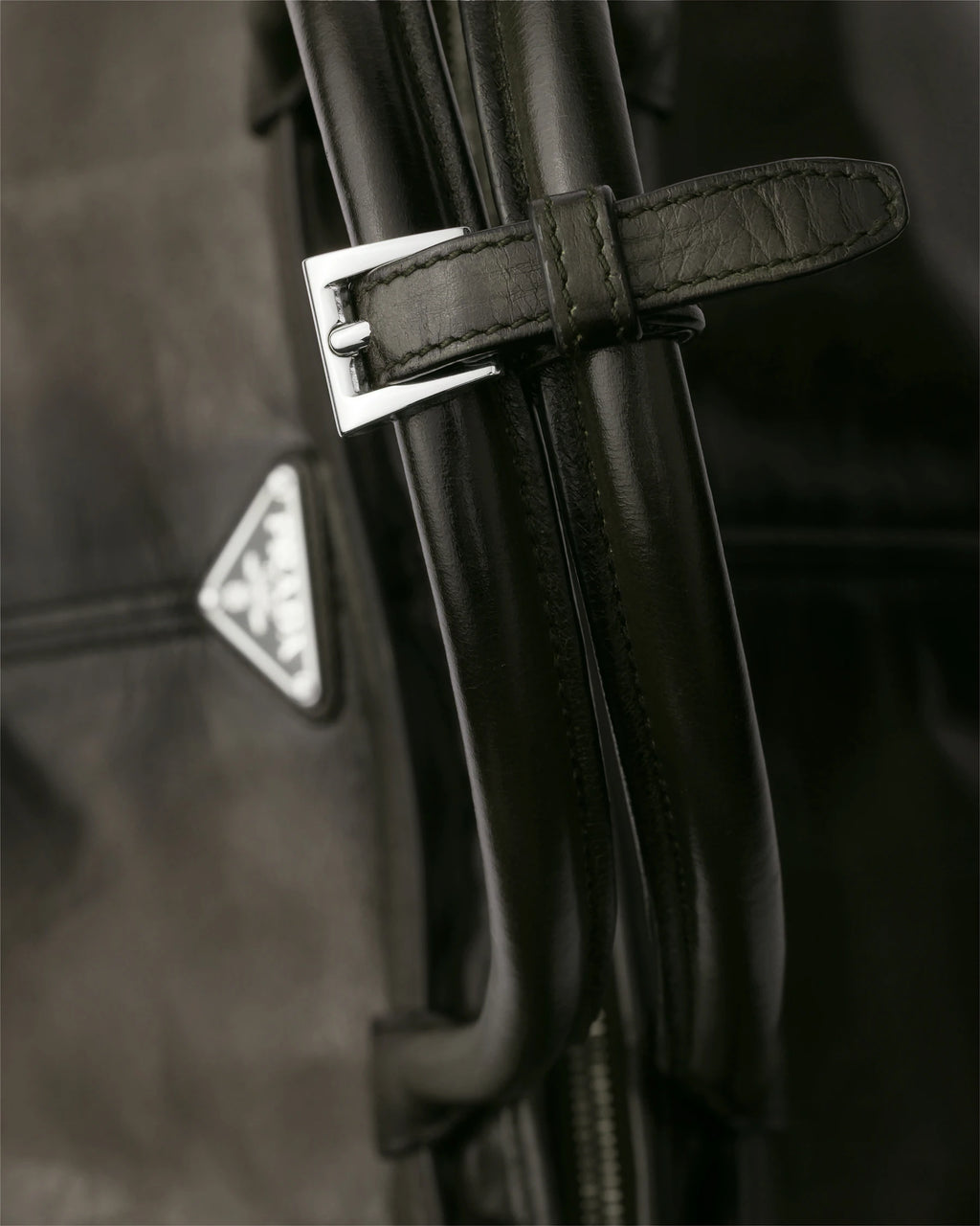 Cabas Prada Bornnie en cuir vieilli