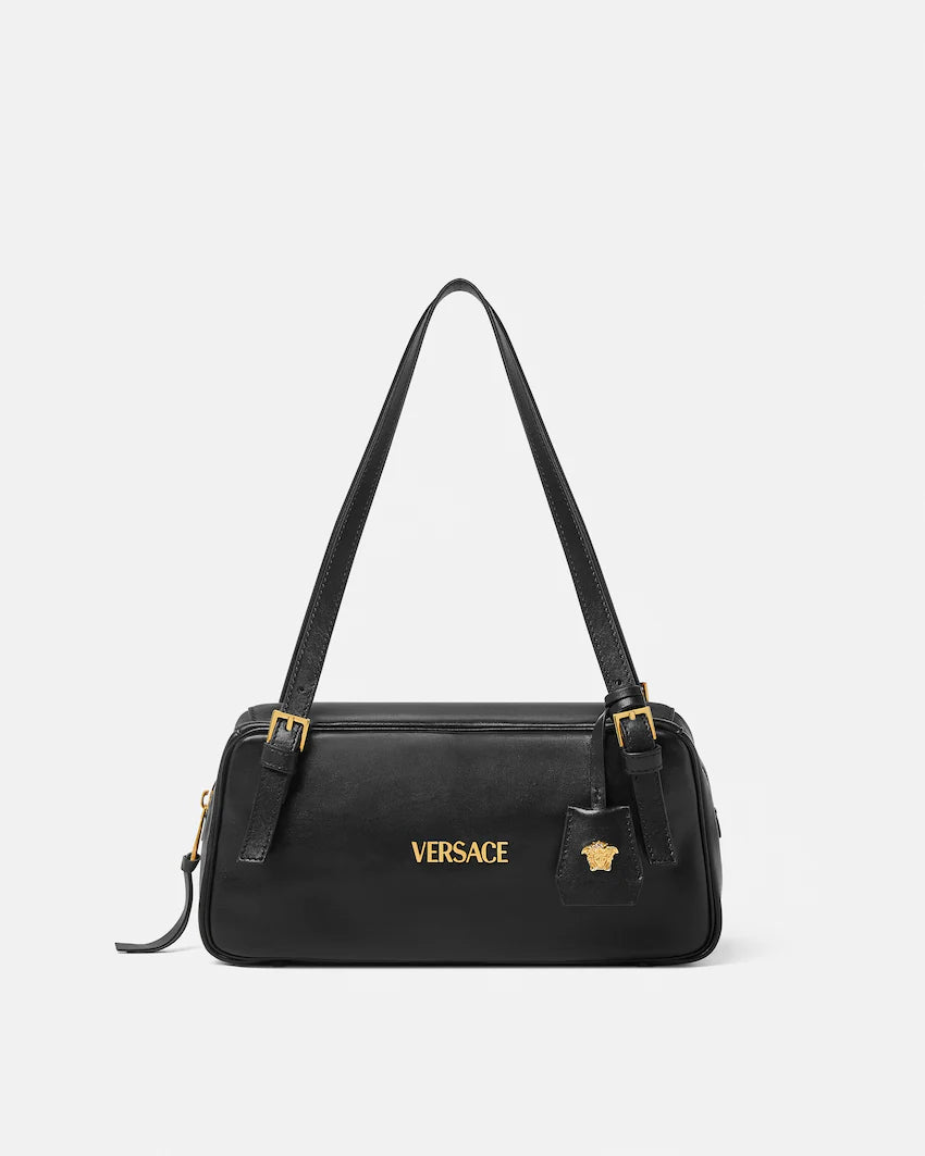 Borsa Grand Bowling Versace Tag in Pelle Nappa