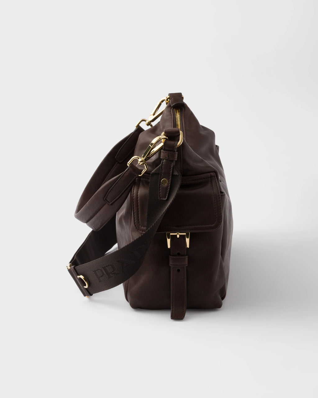 Borsa Prada Explore grande in nappa