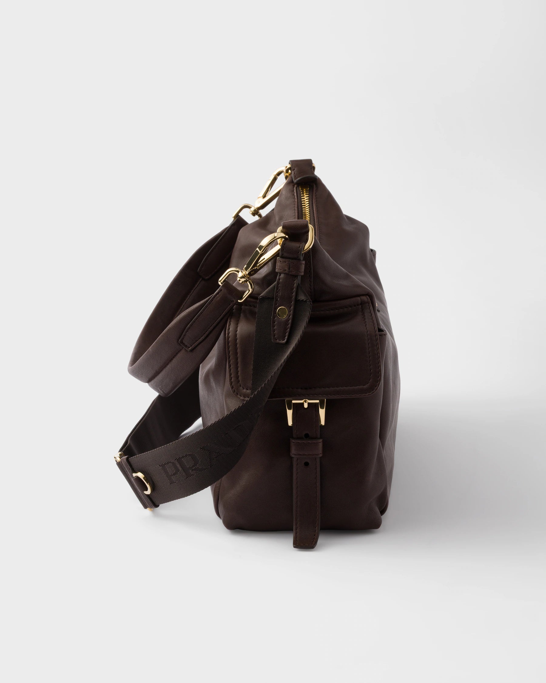 Borsa Prada Explore grande in nappa