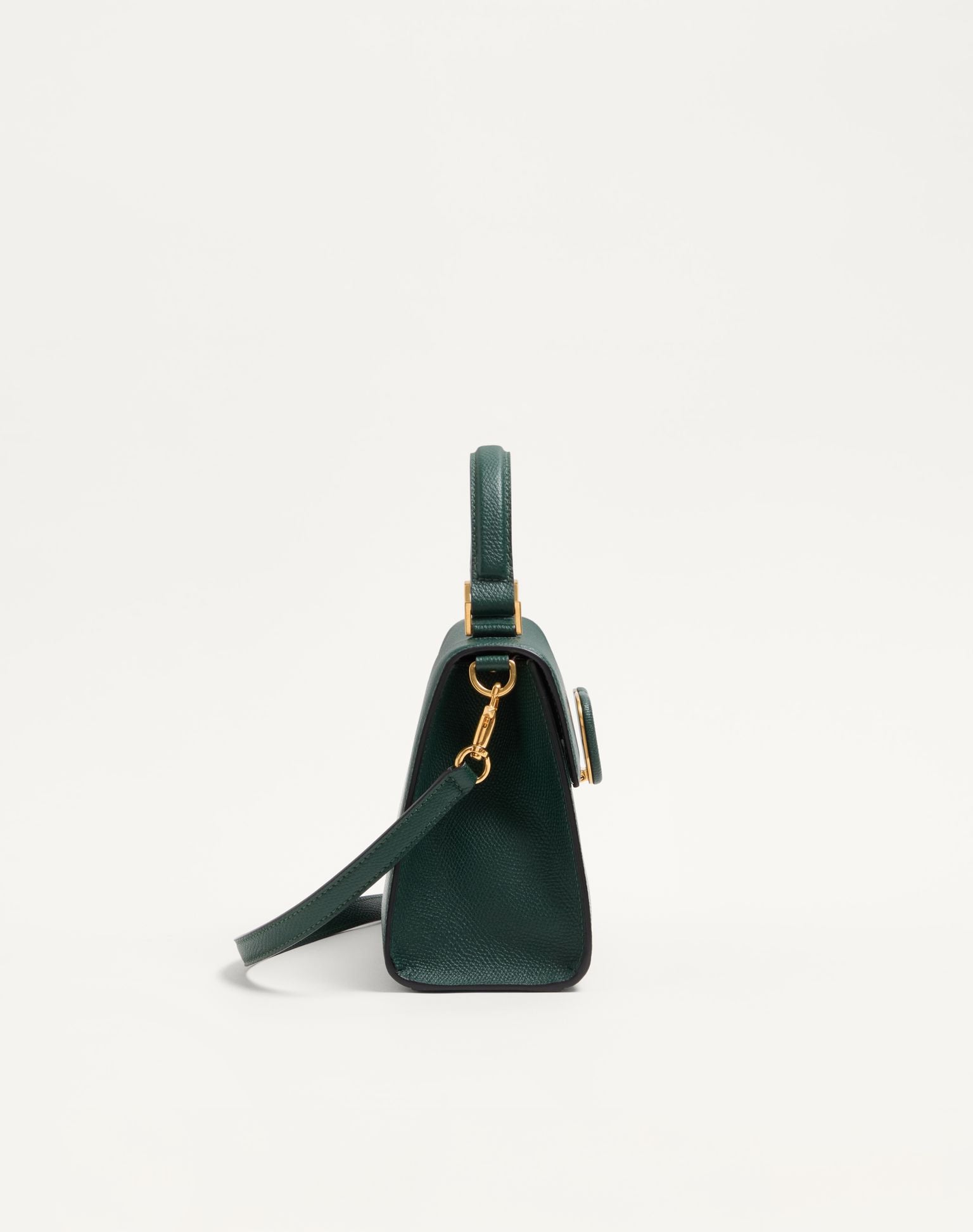 Piccola borsa a mano Vsling in pelle di vitello granata