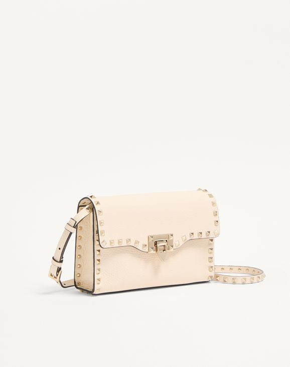 Borsa a Tracolla Beige con Borchie - Design Rockstud Luxury | Pala nuda premium