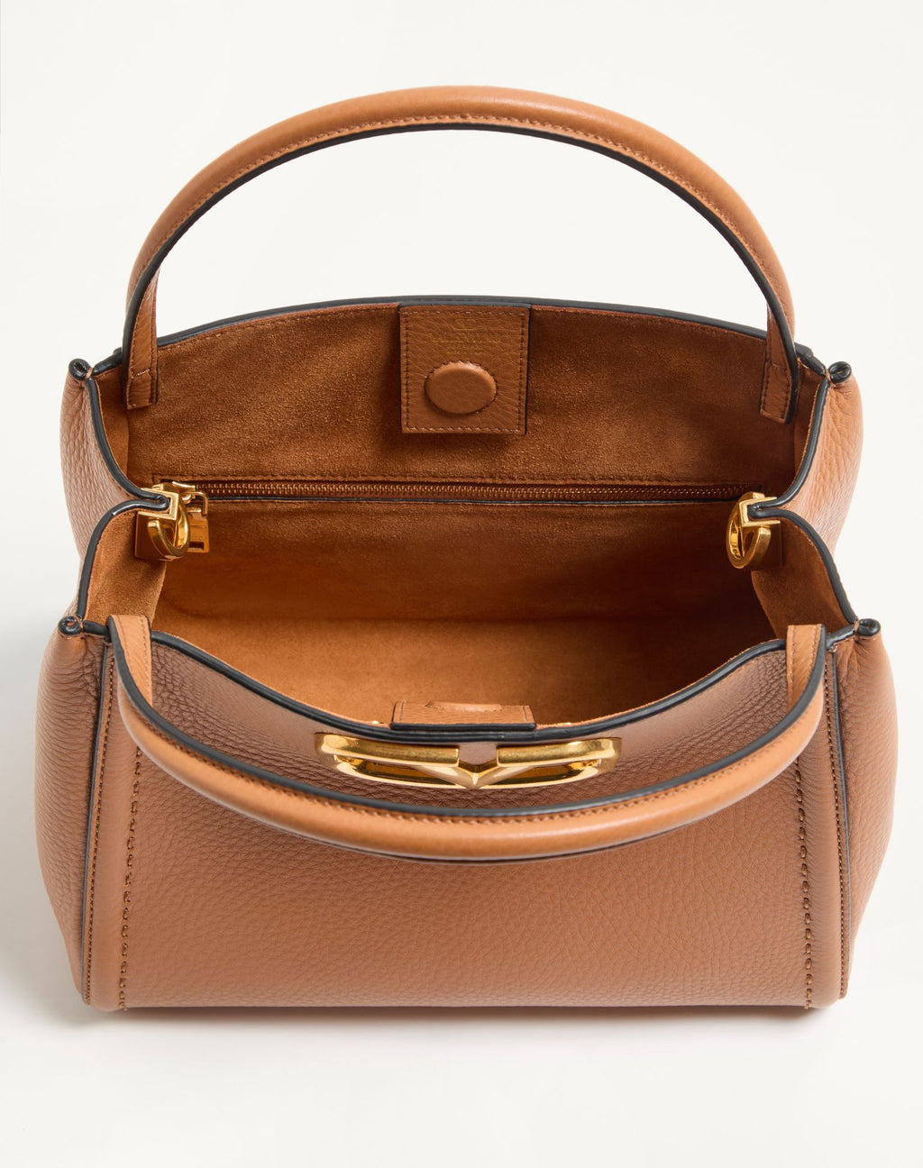 Borsa a Mano Valentino Garavani Alltime Media | Pelle di Vitello Ricamata Motivo Cherryfic