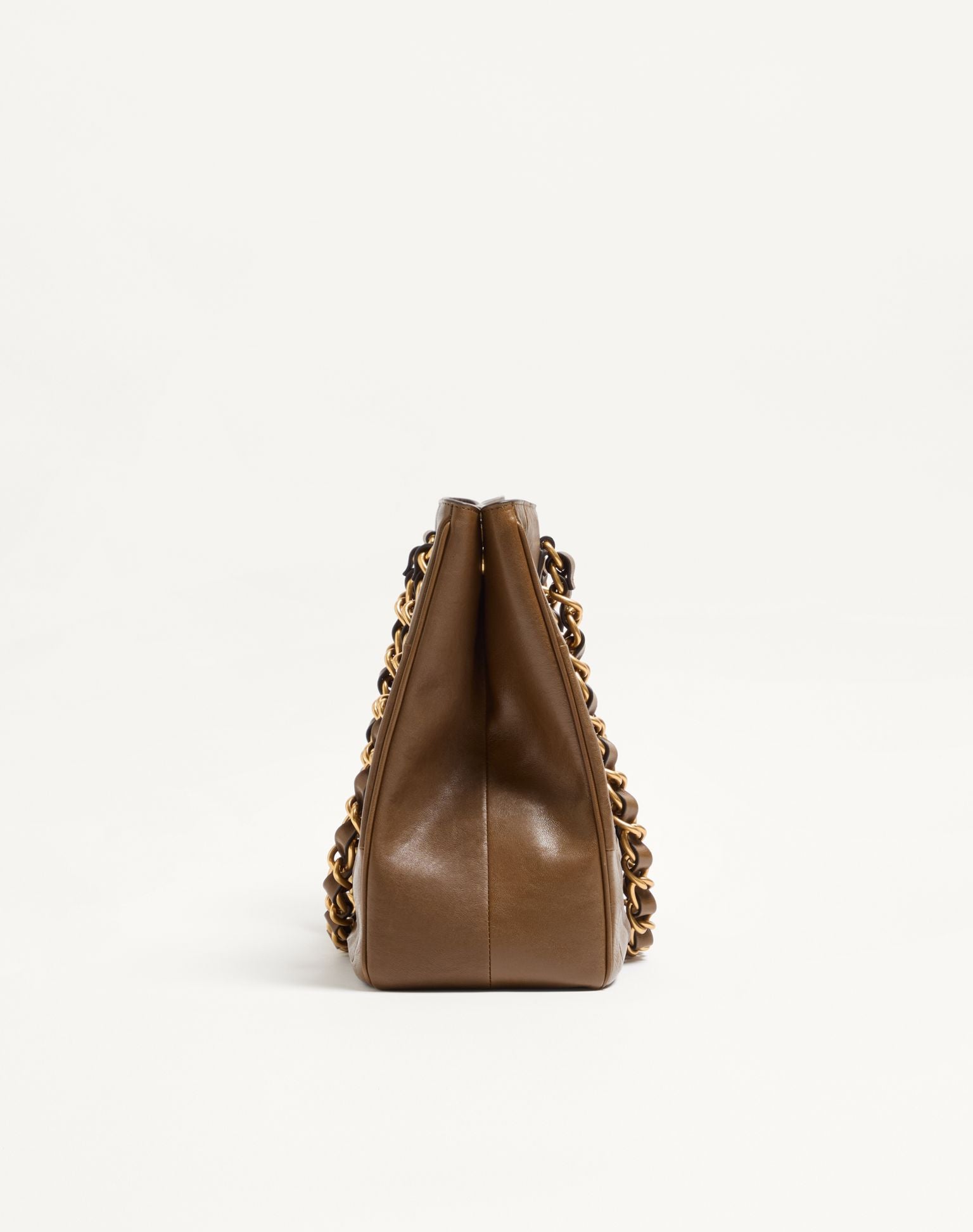 Cabas Valentino Garavani Laseine| Tote Bag en Cuir Nappa Motif Chevrons Grand Format