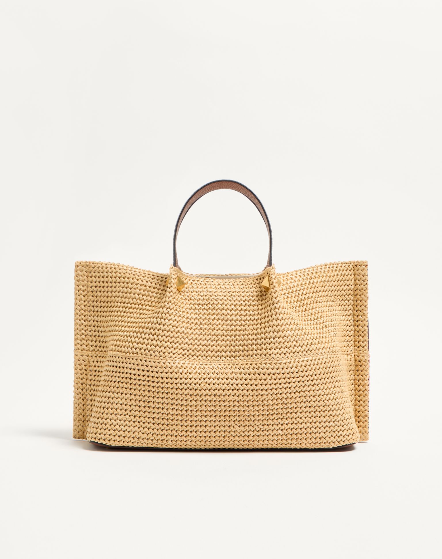 Cabas Medio Summer Tote | Borsa in Paglia Intrecciata Naturale | Tote Bag Elegante per l'Estate