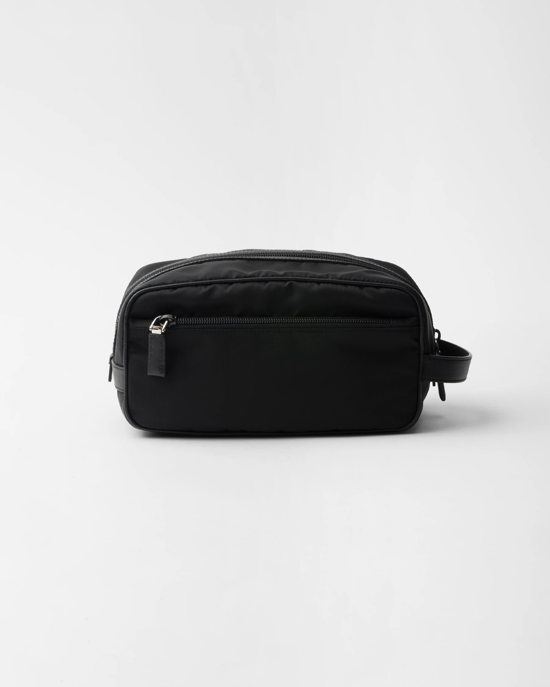 Pochette in Re-Nylon e Pelle Saffiano Prada