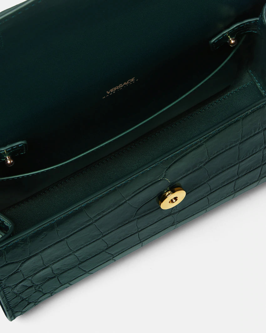 Borsa a mano Medusa '95 in pelle effetto coccodrillo