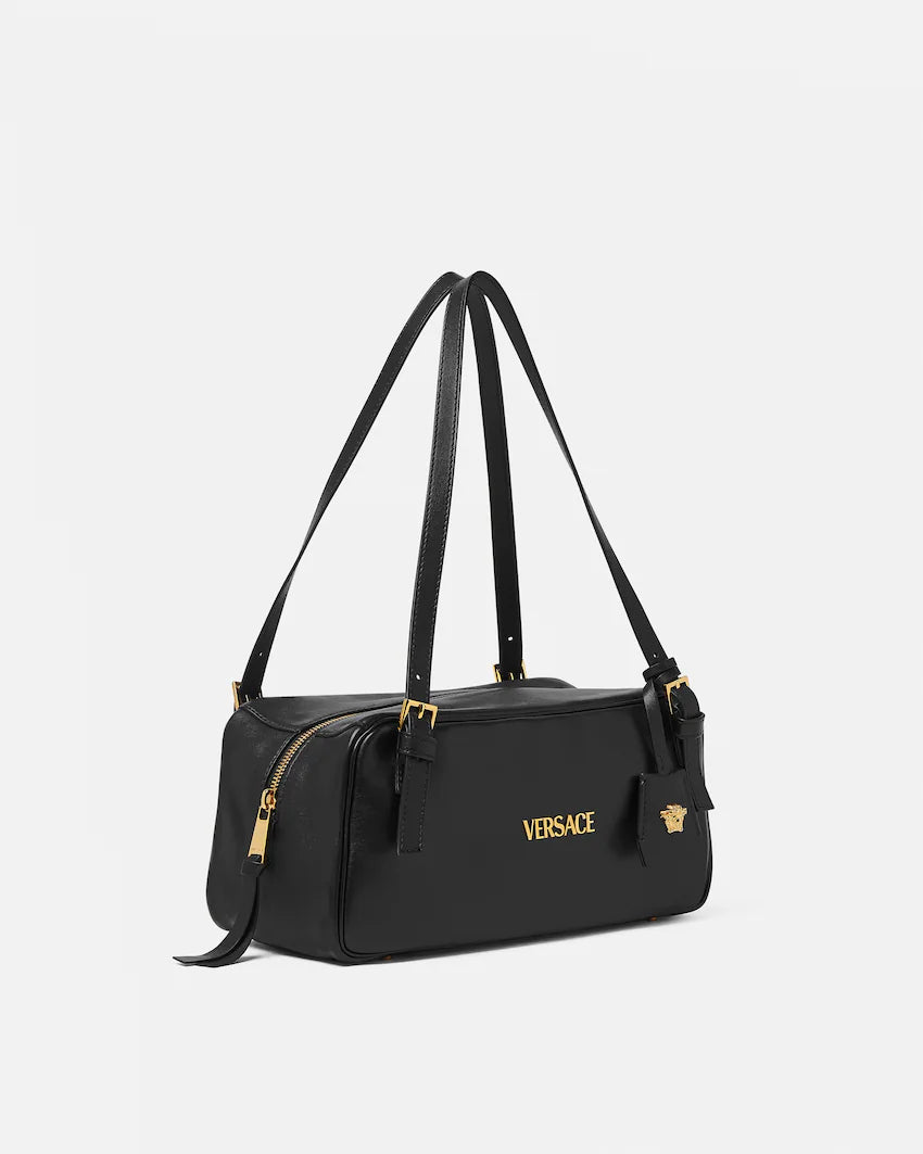 Borsa Grand Bowling Versace Tag in Pelle Nappa