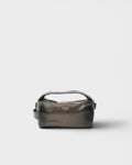 Beauty Case Pelle Verde Militare - Trousse da Viaggio Minimalista | Design Contemporaneo