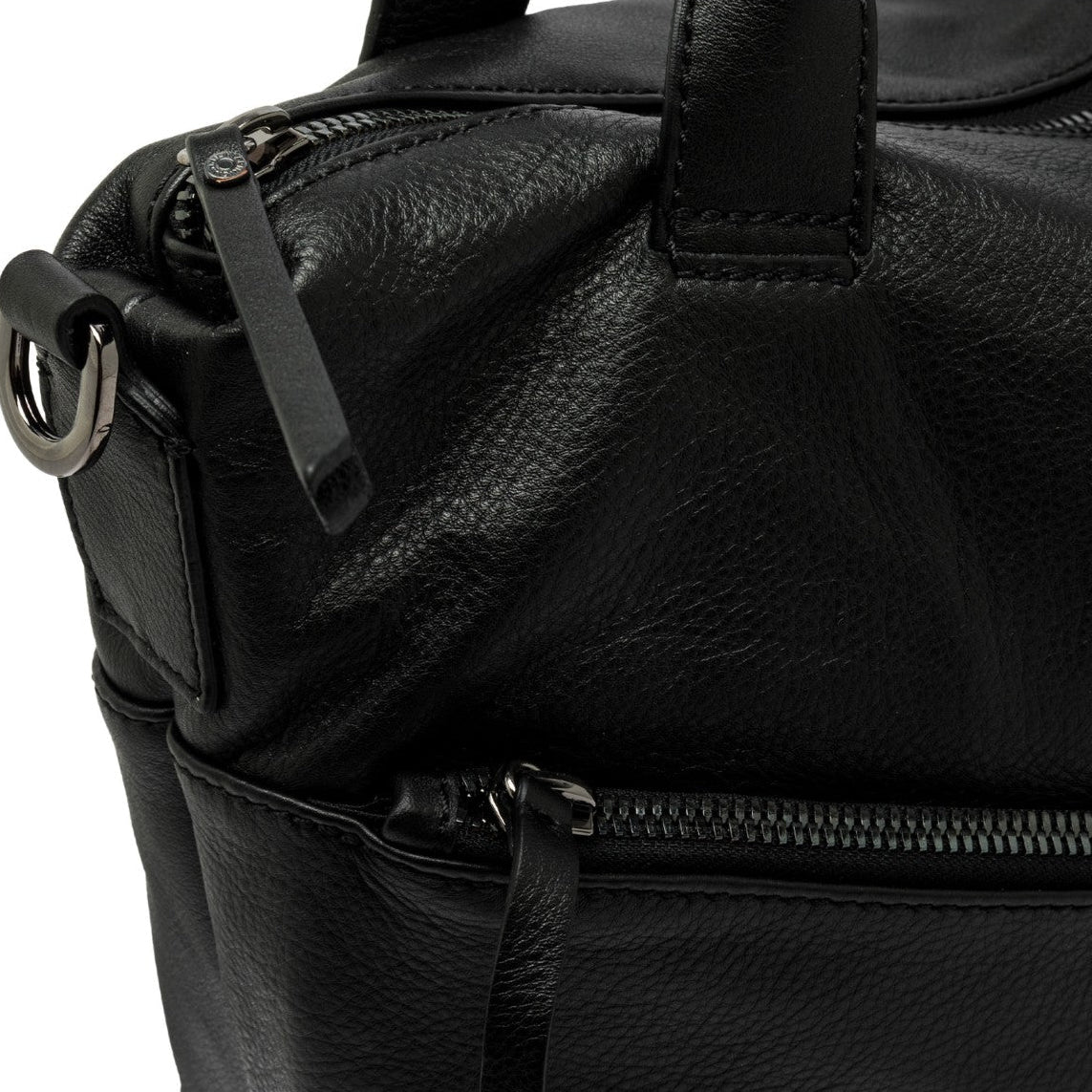 Borsa GIANNI CHIARINI Firenze Nera - Design Hobo Morbido | Pelle Premium con Dettagli Zip