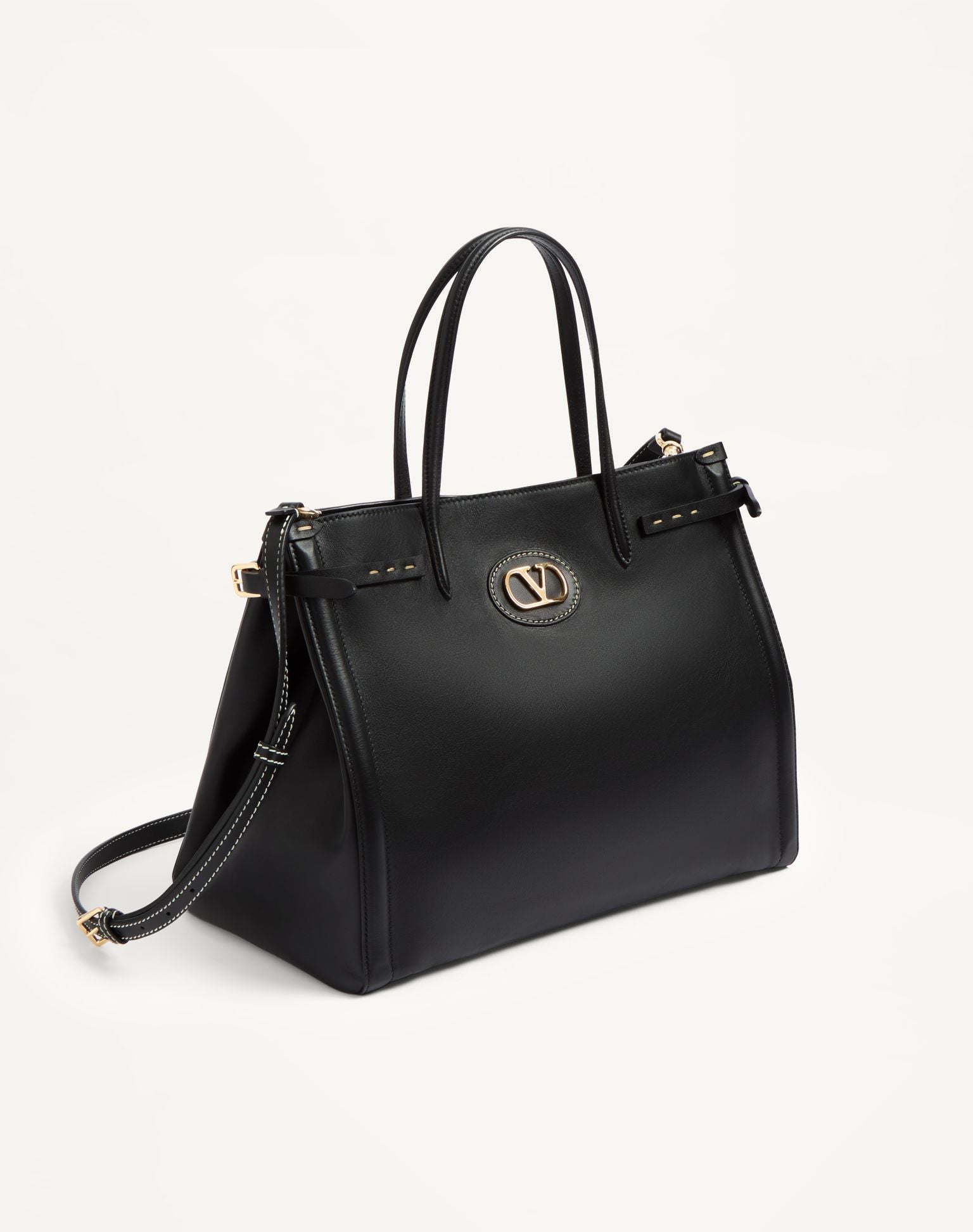 Borsa Shopping Media Valentino Garavani Antibes In Vitello