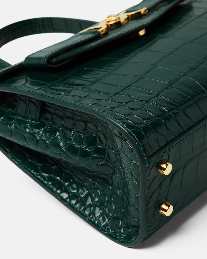 Borsa a mano Medusa '95 in pelle effetto coccodrillo
